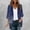 Blue(New), variant on 3/4-Sleeve Cardigan Jacket for Women Cardigan Fashion Retro Print Lightweight Breathable Beach Cover-Up Casual Loose Comfortable Top