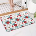 thumbnail image 4 of Pioneer Flower Floral Print Pattern Bathroom Rugs Mat, Non Slip Microfiber Bathroom Rug with Rubber Backing, Soft Mats for Bathroom Floor Tub Shower, 17"x27", 4 of 5