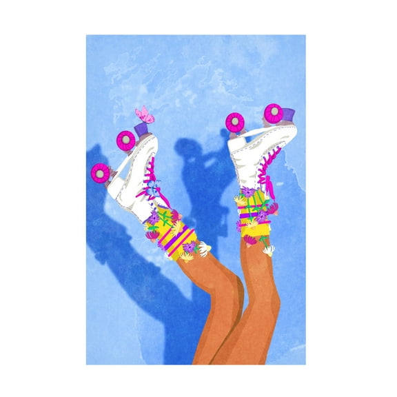 Trademark Fine Art Raissa Oltmanns Skate like a Girl Canvas Wall Art