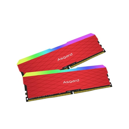 Asgard RGB RAM DDR4 Desktop Memory 3200MHz Frequency Support XMP2.0  Automatic Overclocking for Desktop Computer Red 16GB(8GB*2)