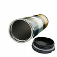 thumbnail image 2 of Woodland Travel Mug, Mountain Grassland Sun, Steel Thermal Cup, 16 oz, by Ambesonne, 2 of 2