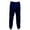 Blue, variant on LNWUY Men's Lightweight Fleece Cargo Sweatpants Stretch Elastic Waist Athletic Workout Jogger Pants Drawstring Casual Sport Trousers Black L
