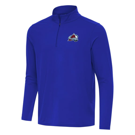 Men's Antigua Royal Colorado Avalanche Intent Quarter-Zip Top