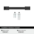 thumbnail image 4 of Amerock Incisive 3-3/4 inch (96mm) Center-to-Center Matte Black Cabinet Pull, 10 Pack, 4 of 4