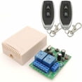 thumbnail image 1 of Remote Control for Garage Doors, Roller Shutters, Lights & Pumps, Operates at 110V-240V, Includes 2 Remotes 2-Channel 433MHz Wireless AC Switch Kit, 1 of 5