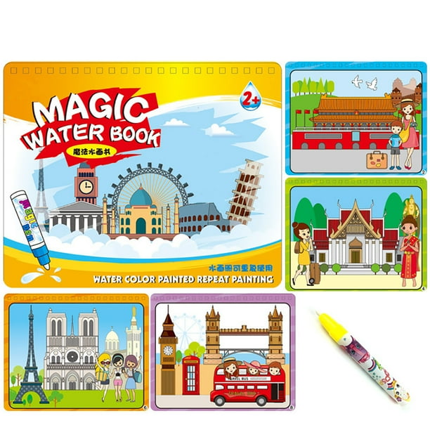 Download Children Education Magic Water Pen Painting Color Graffiti Drawing Book Toy - Walmart.com ...