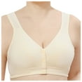 thumbnail image 2 of VONCOS Women Bra Push-Up Wirelfree Bras Plus Size Comfortable Breathable Daily Underwear Bras Beige Size L, 2 of 3