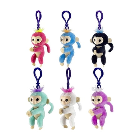 WowWee WowWee Fingerlings Monkey Plush Clip On - Colors May Vary Novelty Character Fashion Accessories