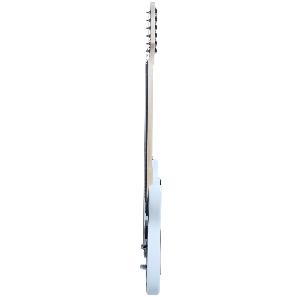 Lightning Style Electric Guitar with Power Cord/Strap/Bag/Plectrums Black & White