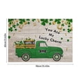 thumbnail image 3 of Yhmxh St Patricks Day Decorations Saint Patrick's Day Carpet Three Sizes Faux Wool Entry Door Mat Bathroom Non Slip Mat Cartoons Pattern Saint Patrick's Day Decoration Polyester Carpet, 3 of 6