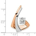 thumbnail image 2 of 14K Two-Tone Gold Charm Pendant Only Center Stone 32 mm 22, 2 of 3
