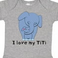 thumbnail image 4 of Inktastic I Love My Titi Elephant Blue Boys Baby Bodysuit, 4 of 5