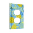 thumbnail image 2 of ZICANCN Outlet Covers Wall Plate, Pineapples Print Blue Background Light Switch Cover Decorative, Duplex Toggle Combo 1-Gang, 2 of 9