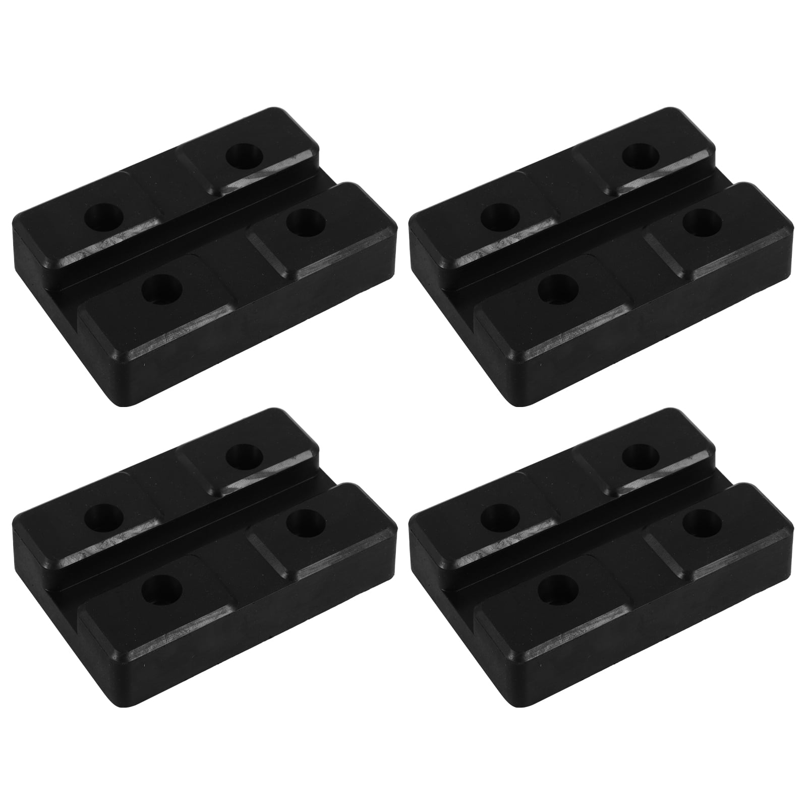 Milisten 4Pcs Black Rubber Jack Pads for Floor Jack Stand Pads Protecting Vehicle Pinch Welds