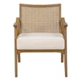 thumbnail image 4 of Fauteuil Alania en Tissu Lin Beige, Fini Délavé Côtier, 4 of 11