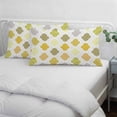 thumbnail image 3 of Yellow Orange Moroccan Pillow Covers, Linen Long Throw Pillow Case, Vintage Boho Geometric Pattern Gray Holiday Pillow Protector Decorative Cushion Cover for Living Room/Bedroom 12" x 20", 3 of 8