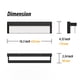 thumbnail image 2 of Lightinn Lámpara Led Para Tocador De Baño Sobre Espejo De 16,5 Pulgadas, Moderna Rectangular, Barra De Iluminación De Metal Negro Mate, Aplique De Pared De Luz Diurna De 4000 K (Negro), 2 of 5