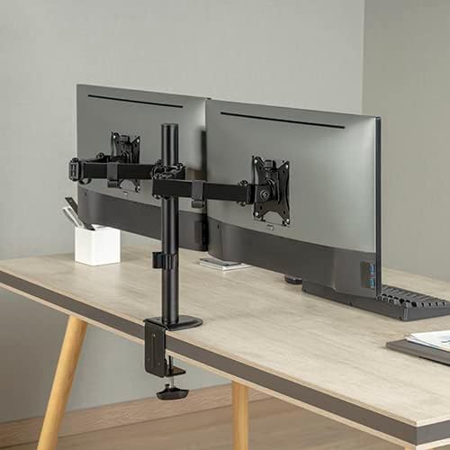Link2Home Articulating Dual Monitor Mount for 17–32 Inch Screens
