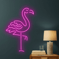 thumbnail image 3 of Glowneon Flamingo Line Neon Sign, Animal Wall Art Decor, 3 of 4