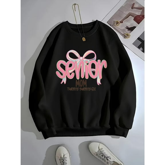 Senior Mom 2026 Graduation Sweatshirt, Class of 2026 Parent Gift, S-3XL