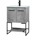 thumbnail image 4 of 24 inch Single Bathroom Vanity in Concrete Grey, 4 of 16