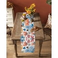 thumbnail image 4 of Table Runner Dresser Scarf 13 x 72 Inch Colorful Coral Watercolor Fish Ocean Starfish Shell Table Runners Non-Slip Heat Kitchen Dining Table Decor for Indoor Outdoor Home Party Decoration, 4 of 7