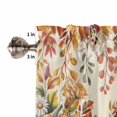 thumbnail image 5 of Orange Fall Kitchen Valances for Windows 42x12 Inch Kitchen Curtains Valances Rod Pocket Thanksgiving Orange Blue Pumpkins Botanical Bathroom Window Valances for Window Treatment Decor, 5 of 6