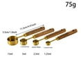 thumbnail image 2 of Mupvlun 4-Piece Stainless Steel Measuring Cup Spoon Set, Kitchen Utensils for Home Baking, Wooden Handle, Measuring Spoons Gold2, 2 of 3