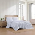 thumbnail image 2 of Sheet Set Tommy Hilfiger Cotton Percale Monogram Stripe Blue, 2 of 8
