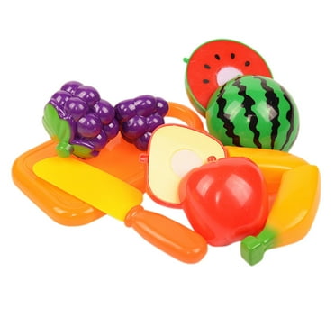 6 PCS Cutting Play Food Toy for Kids Kitchen, Pretend Fruit &Vegetables, Educational Toy for Toddler Children Birthday Gift Christmas Gifts