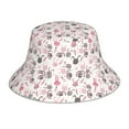 thumbnail image 3 of Daiia Rabbit And Carrot Pattern Bucket Hat - Trendy Cotton Sun Hat for Beach, Golf, Fishing - Fun Outdoor Vacation Boonie for Men and Women, 3 of 9