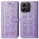 thumbnail image 1 of Funda Cartera FOXDOCK para Honor 200 Smart , Flip PU con Relieve de Gatos y Perros, Tarjetero y Soporte, 1 of 6
