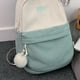 thumbnail image 2 of Mochila de estudiante para mujer, de pana de color contrastante, bonita mochila para adolescentes (verde) Ndcxsfigh Para Estrenar, 2 of 8