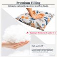 thumbnail image 6 of YLLN 18x18 in Outdoor Throw Pillows Set of 2, Waterproof & Fade-Resistant, Decorative Cushion With hidden zipper, for Patio Furniture (Sunflower), 6 of 7