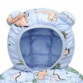 thumbnail image 3 of Hicidod Toddler Puffer Jacket Cute Bear Ears Hooded Long Sleeve Down Coats Lightweight Printed Thicken Puffy Outerwear, 3 of 6