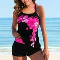 thumbnail image 2 of Enjoytime Bathing Suits Women Vintage Printed Halter Tankini Top with Boyshorts Two Piece Swimsuits Plus Size Athletic Ladies Swimwear, 2 of 3