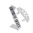thumbnail image 1 of Jumpingount Tocados de cristal con diamantes de imitación, decoración de aniversario de cumpleaños, faja de satén portátil, suministros para Ropa, zapatos y accesorios Miscelánea Tipo 2, 1 of 6