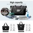 thumbnail image 6 of Weekender Bag for Women Cute Travel Tote Bag Gym Duffel Bag with Toiletry Bag Carry On Bag Overnight Bag with Wet Pocket Hospital Bag for Labor and Delivery(Black), 6 of 7