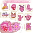 thumbnail image 2 of 22pcs Pink Theme Iron on Patches Western Cowgirl Hat Tiger Lightning Sew on Embroidered Applique Repair Patch DIY Craft Accessories for Women DIY Clothes Backpack Jeans Decoration, 2 of 7