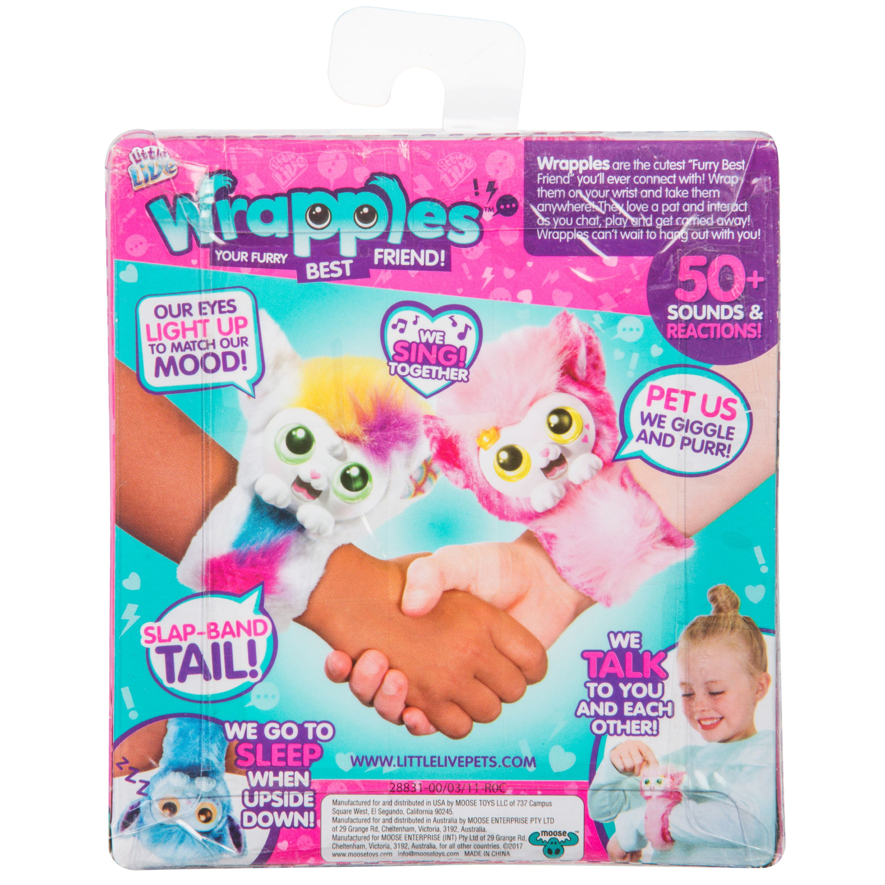 Little Live Pets 28813 Wrapples Slap Bracelets Una White for sale online 