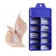thumbnail image 3 of 100 uñas postizas francesas transparentes y naturales, uñas postizas a presión, uñas ABS, 3 of 5