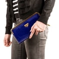 thumbnail image 7 of Women's Glossy Clutch Evening Wristlet Wallet Purse with Cell Phone Compartment (fits up to 6.25in x 3.1in), 7 of 7