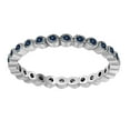 thumbnail image 1 of AoneJewelry 0.40 Carat Blue Diamond Eternity Band In 14K White Gold, 1 of 5