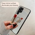 thumbnail image 5 of JTCASES for Samsung Galaxy S23 Ultra Case, Glitter Diamond  Ring Kickstand Mirror Backplane Make-up Women Girls Bling Luxury Phone Stand Cover Shockproof Anti-fall, Gold, 5 of 11