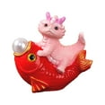 thumbnail image 5 of Hariumiu Resin Dragon Figurine Dragon Ornament Mini Resin Figurine for Home Garden Decor Cute Dragon Shape Decoration for New Year Office Desk Shelf Display, 5 of 7