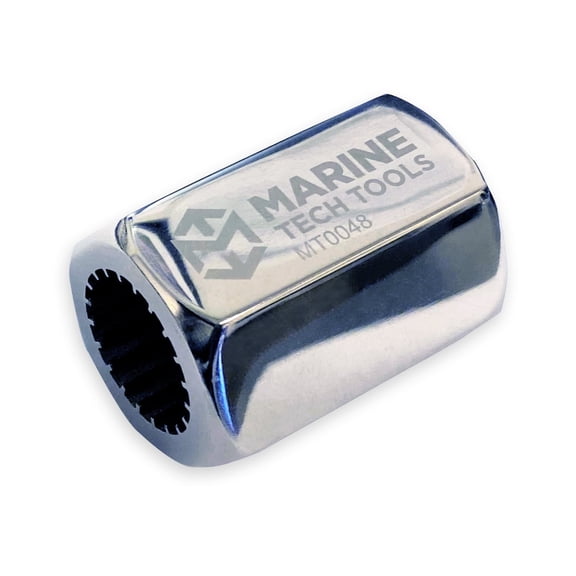 Marine Tech Tools Yamaha Drive Shaft Holder Tool - For Removing & Torquing Pinion Nuts - Spline Protector (Replaces YB-06201)