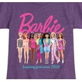 thumbnail image 3 of Barbie - Barbie Inspiring Girls Since 1959 - Girls Fitted Short Sleeve Graphic T-Shirt, 3 of 5