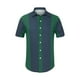 thumbnail image 1 of Camisas hawaianas manga corta botones botones a rayas playeras verde azul oscuro T S, 1 of 6