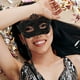 thumbnail image 2 of ColoMX Máscara de mascarada de encaje elegante con palo, máscara veneciana para mujer, accesorio de disfraz para fiesta de disfraces de Halloween, 2 of 7