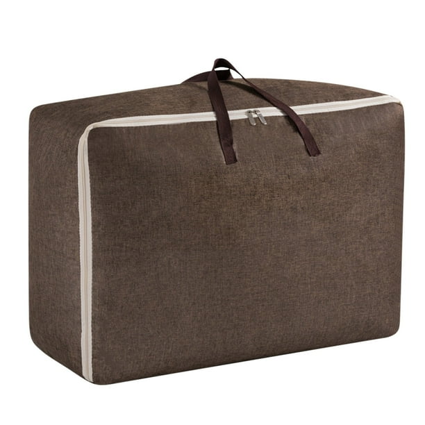 Bolsa Organizadora Para Guardar Colchas, Bolsa Grande Para Mudanzas Con Diseño a Cuadros, Tamaño Mediano Para Ropa Y Ropa De Cama, Tela Resistente Para Un Transporte Seguro Y Para El Hogar.